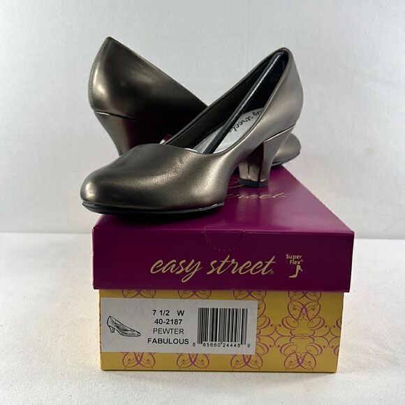 Easy Street Fabulous Pumps Pewter size 7.5 W - Picture 1 of 7